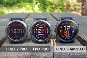 Fenix 8 et E versus Fenix 7 Pro et EPix Pro