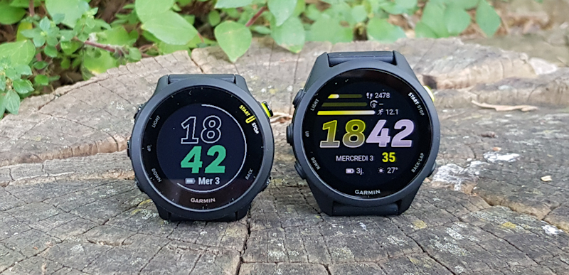Garmin Forerunner 55 et 70 compar�es