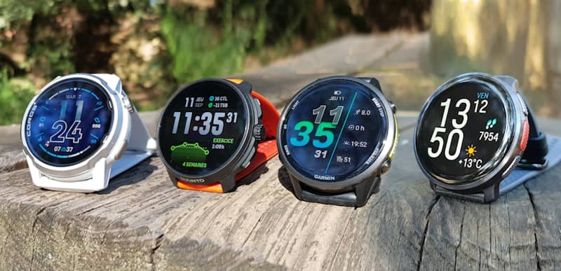 COROS APEX 4, Suunto Race 2, Garmin Forerunner 965 et 970, Polar Vantage V3 compar�es