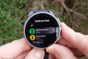 Gestionnaire de batterie sur montre sportive