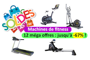 Soldes: Rameur, tapis, elliptique, spinning en promo