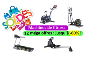 Soldes: Rameur, tapis, elliptique, spinning en promo