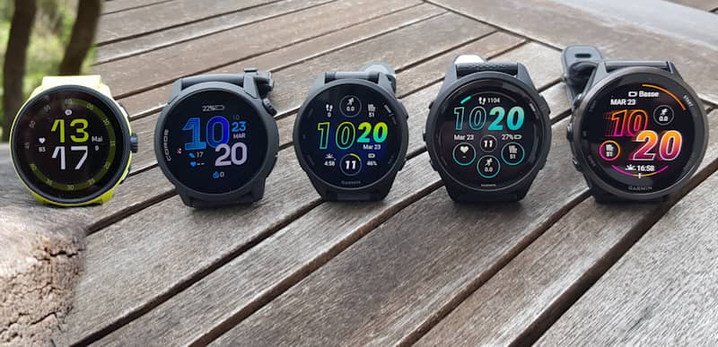 Suunto Run, COROS PACE 4, Garmin Forerunner 165, 265, 570 compar�es